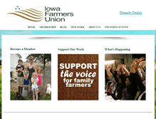 Tablet Screenshot of iowafarmersunion.org